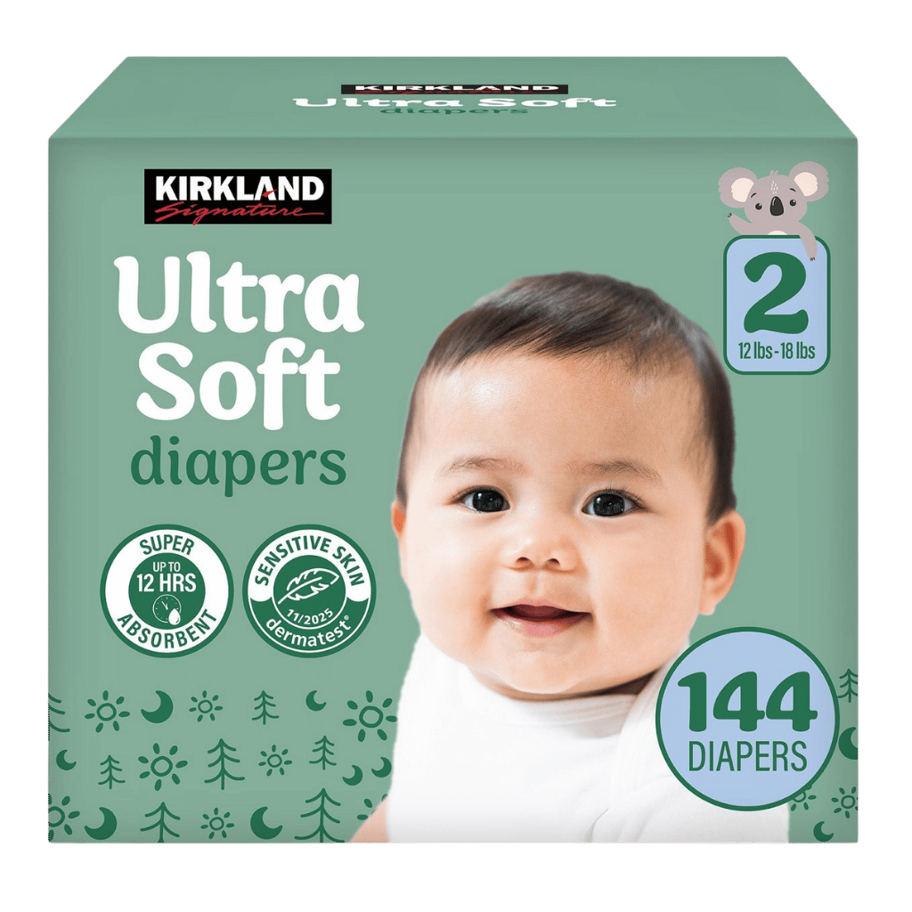 Kirkland Signature Ultra Soft Diapers Size 2 144 ct buy online USA - 1